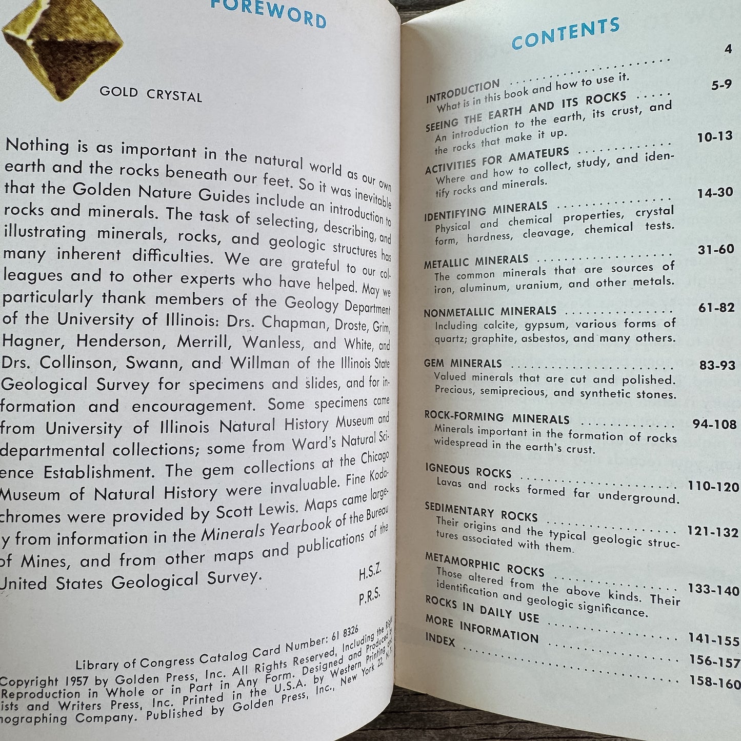 Rocks and Minerals, A Golden Guide, 1957
