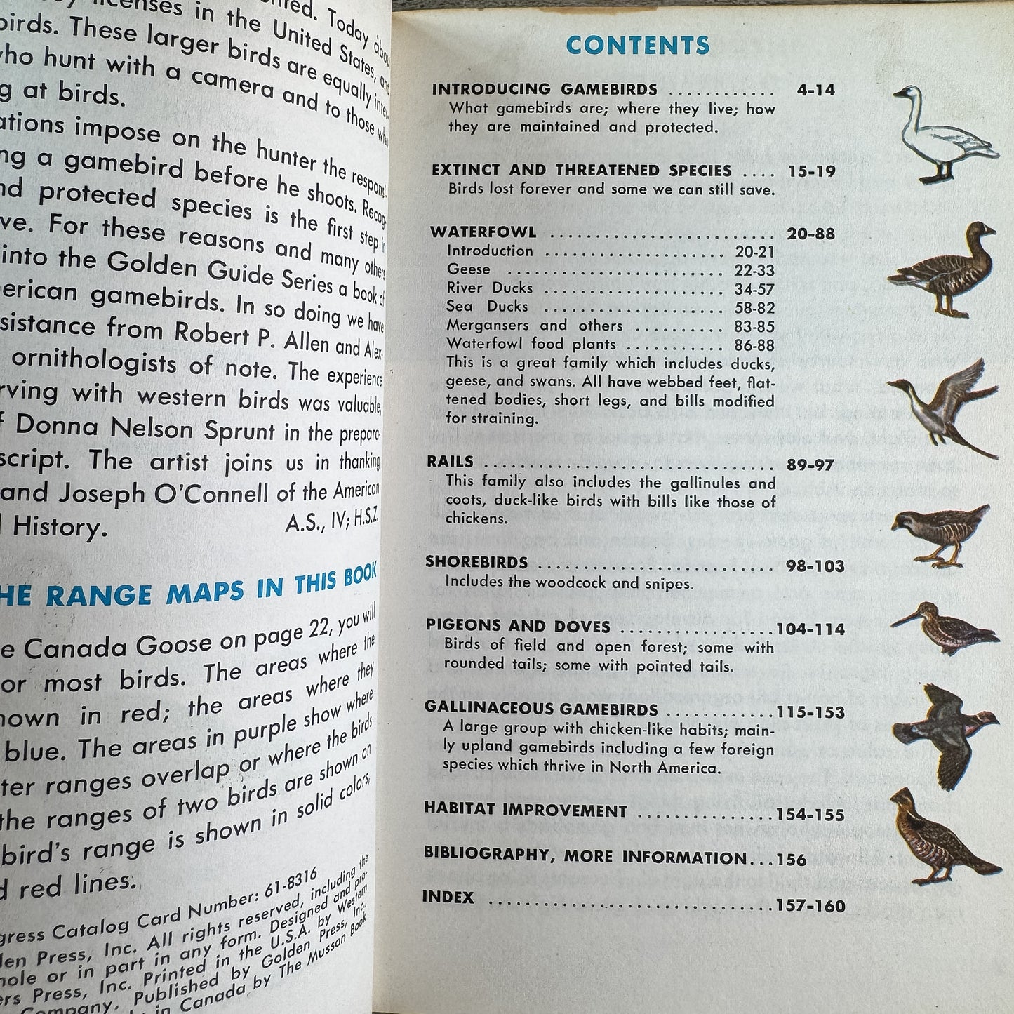 Game Birds, A Golden Guide, 1961