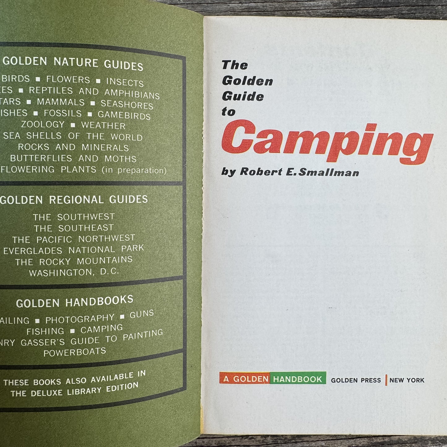 The Golden Guide to Camping, Robert E. Smallman, 1965
