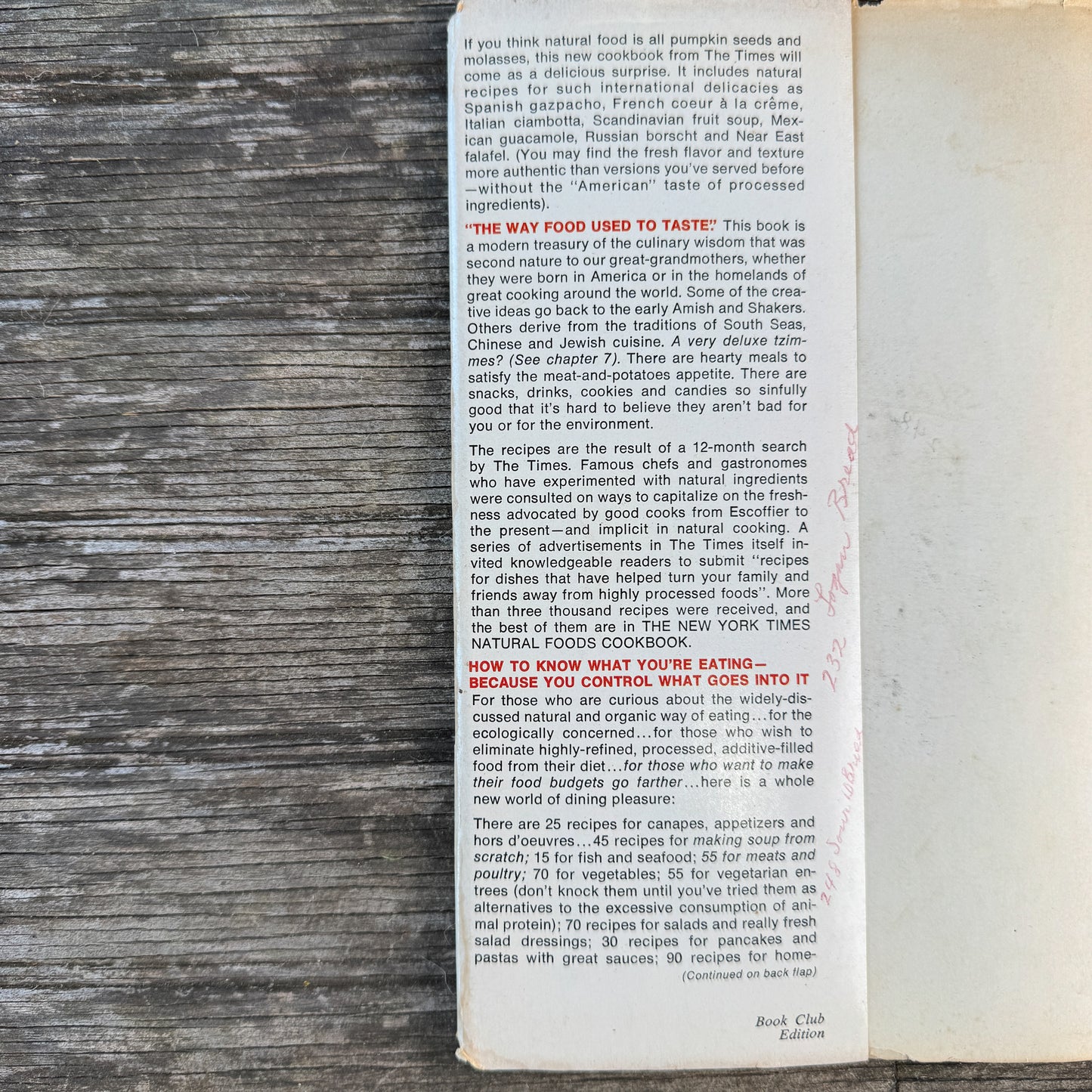 The New York Times Natural Foods Cookbook, 1971, Jean Hewitt