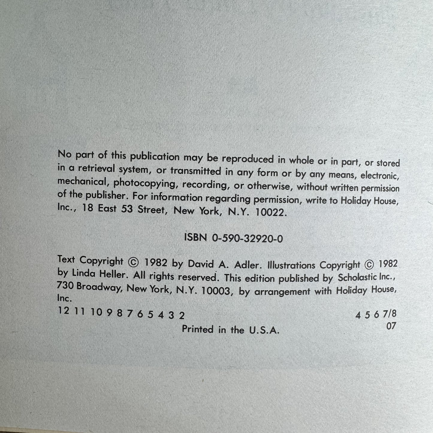A Picture Book of Hanukkah, David A. Adler, 1982