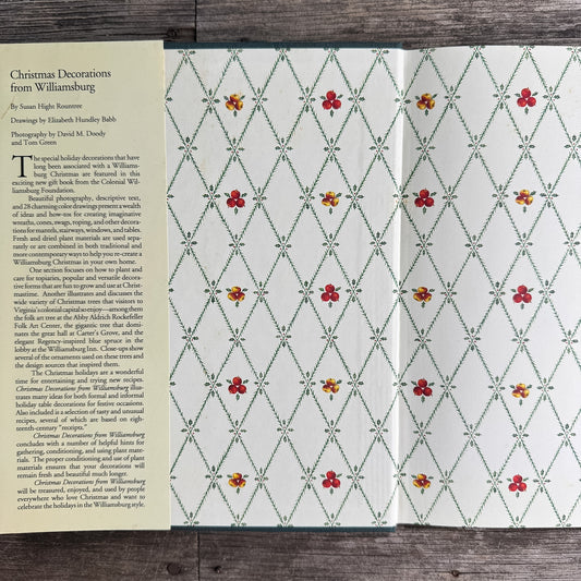 Christmas Decorations from Williamsburg, Susan Hight Rountree, 1992