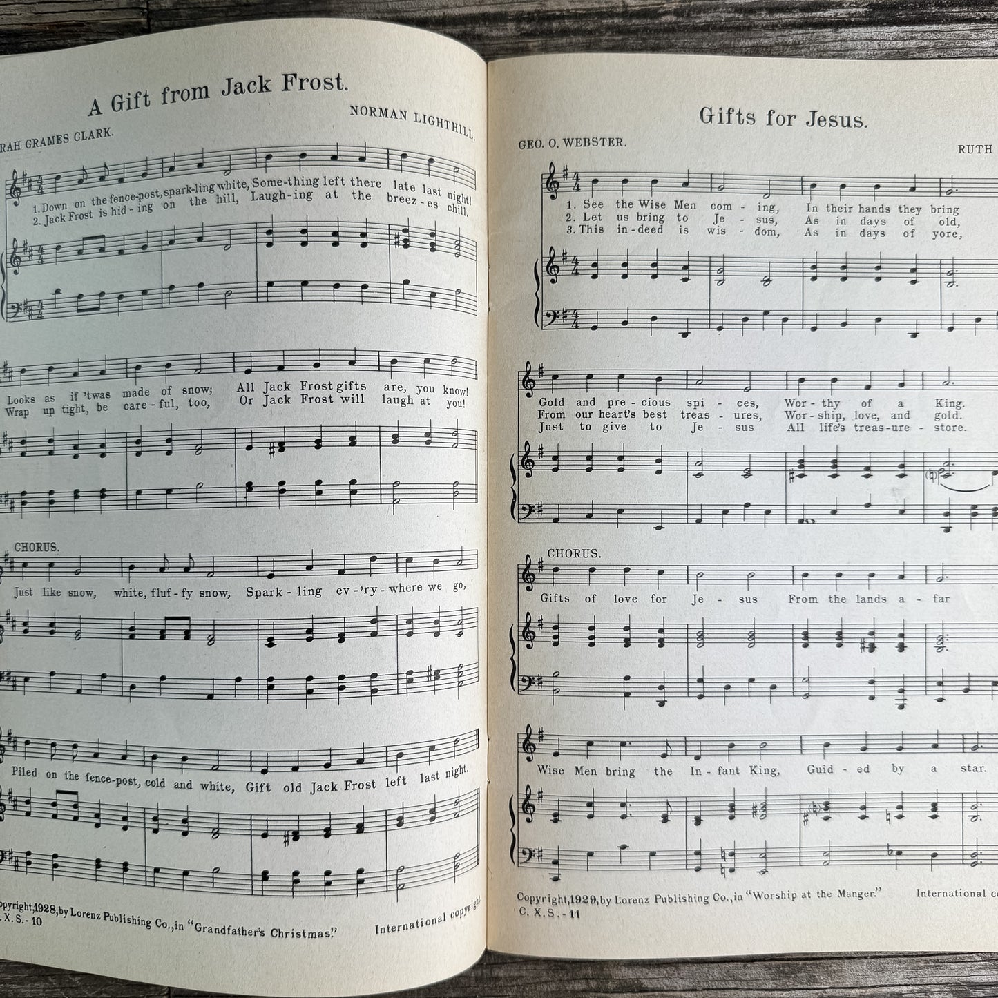 Church Christmas Music Set, 1939-1950