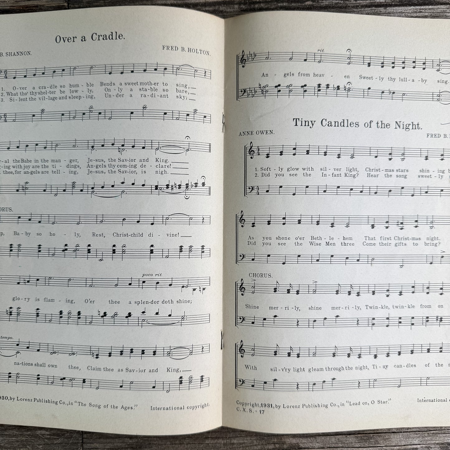 Church Christmas Music Set, 1939-1950