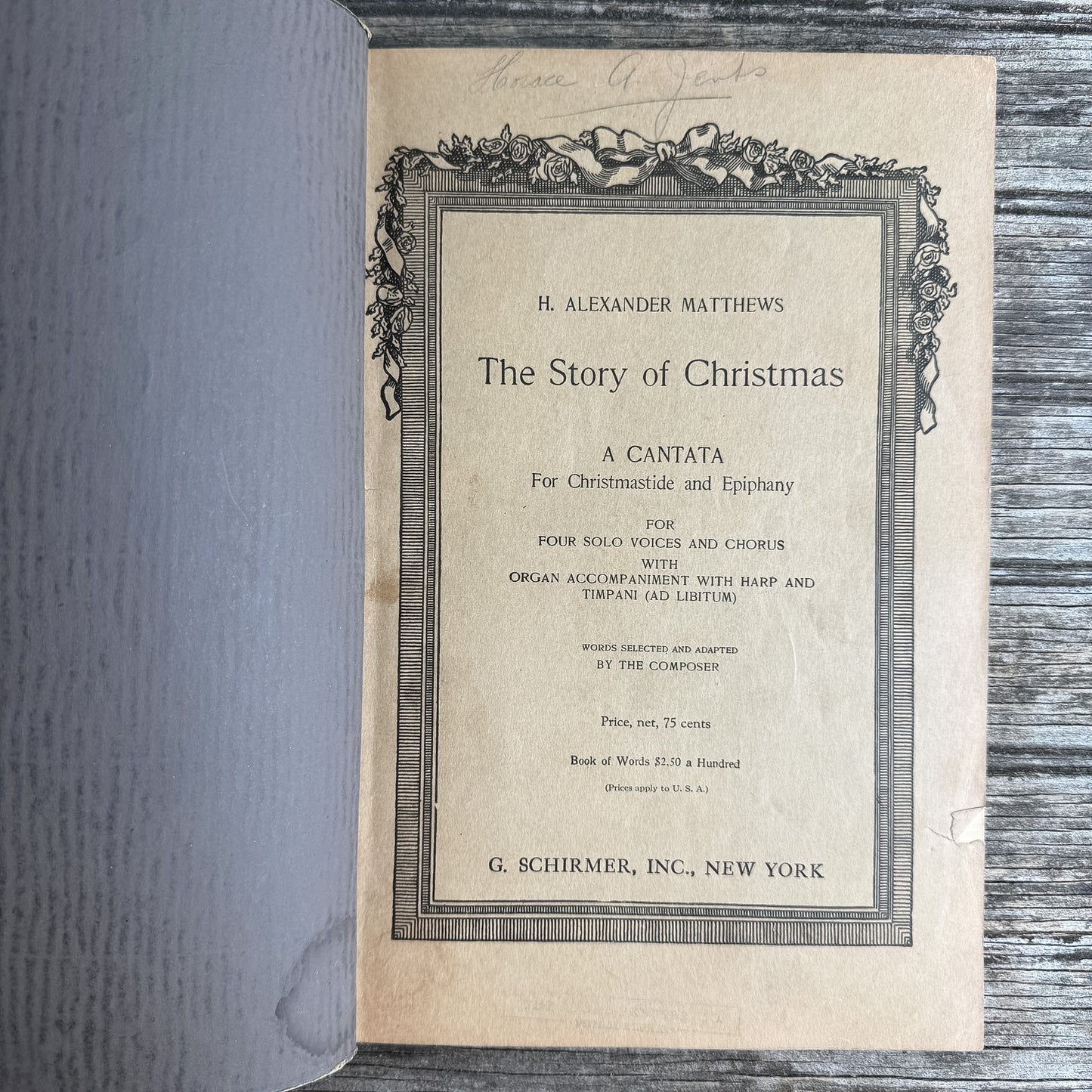 Church Christmas Music Set, 1939-1950
