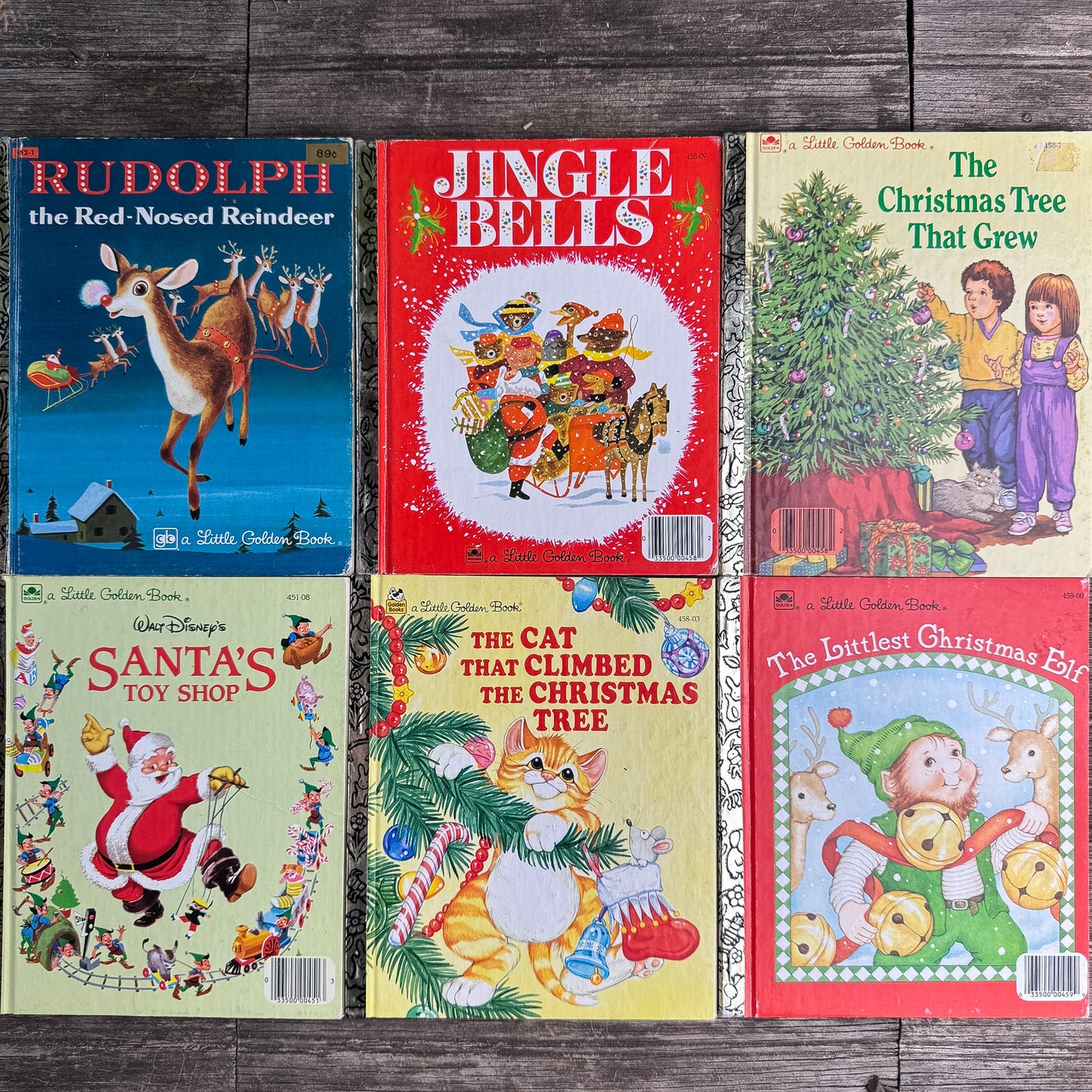 Golden Book Christmas Bundle, Twelve Little Golden Books