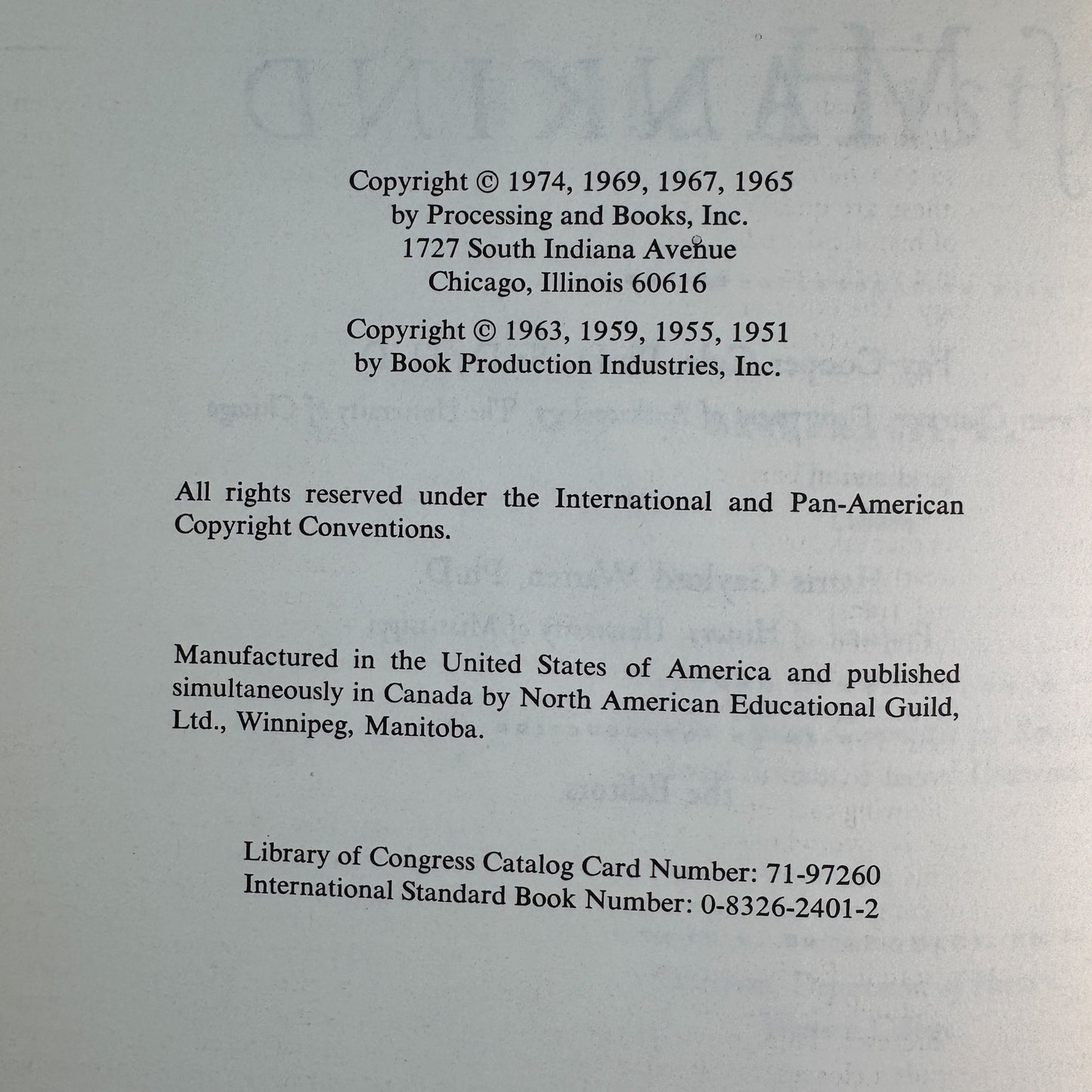An Illustrated Outline History of Mankind, Two-Volume Set, Edited by Fay-Cooper Cole and Harris Gaylord Warren, 1974 New Revised Edition