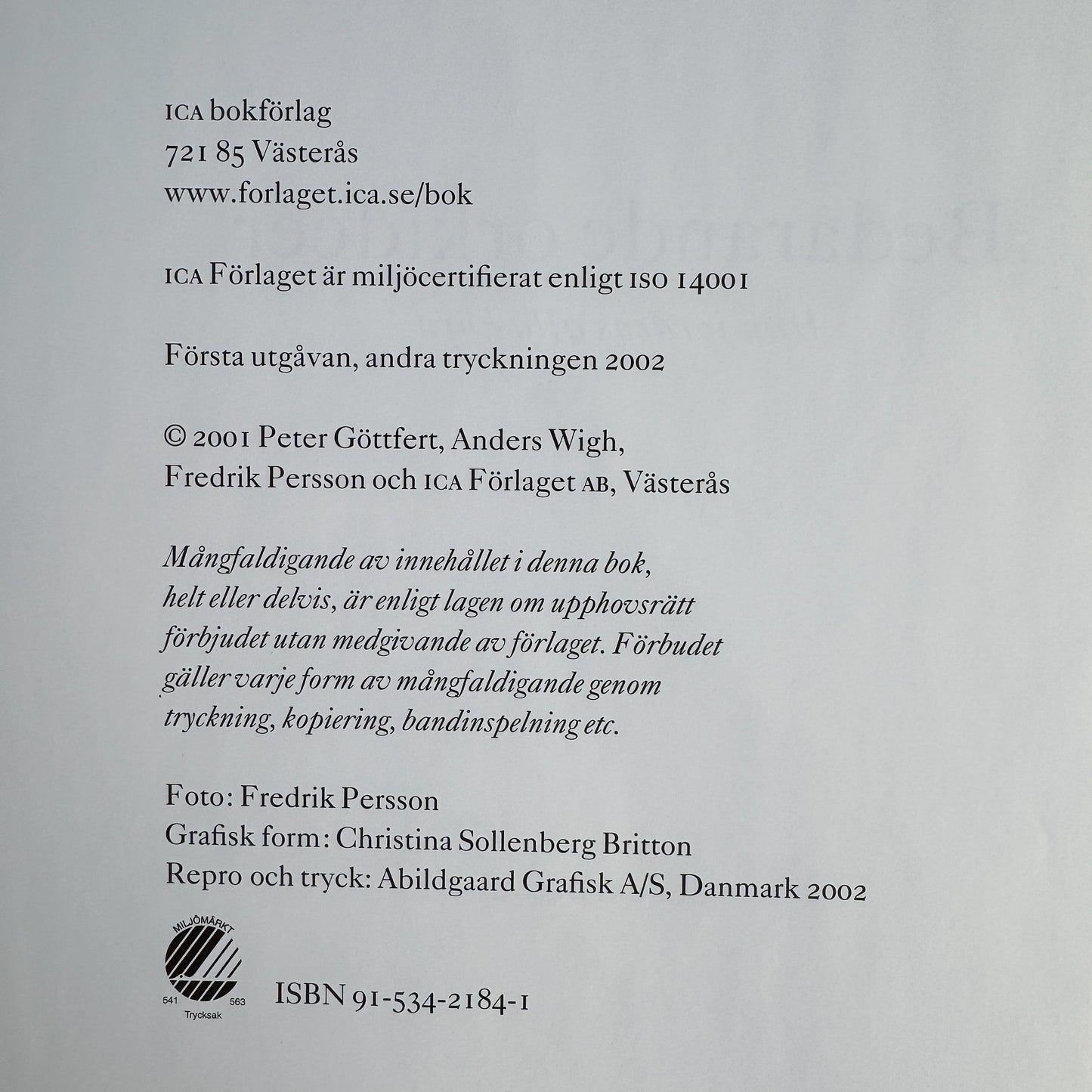 Bedårande Orkidéer, Swedish Orchid Guide, 2002 Hardcover