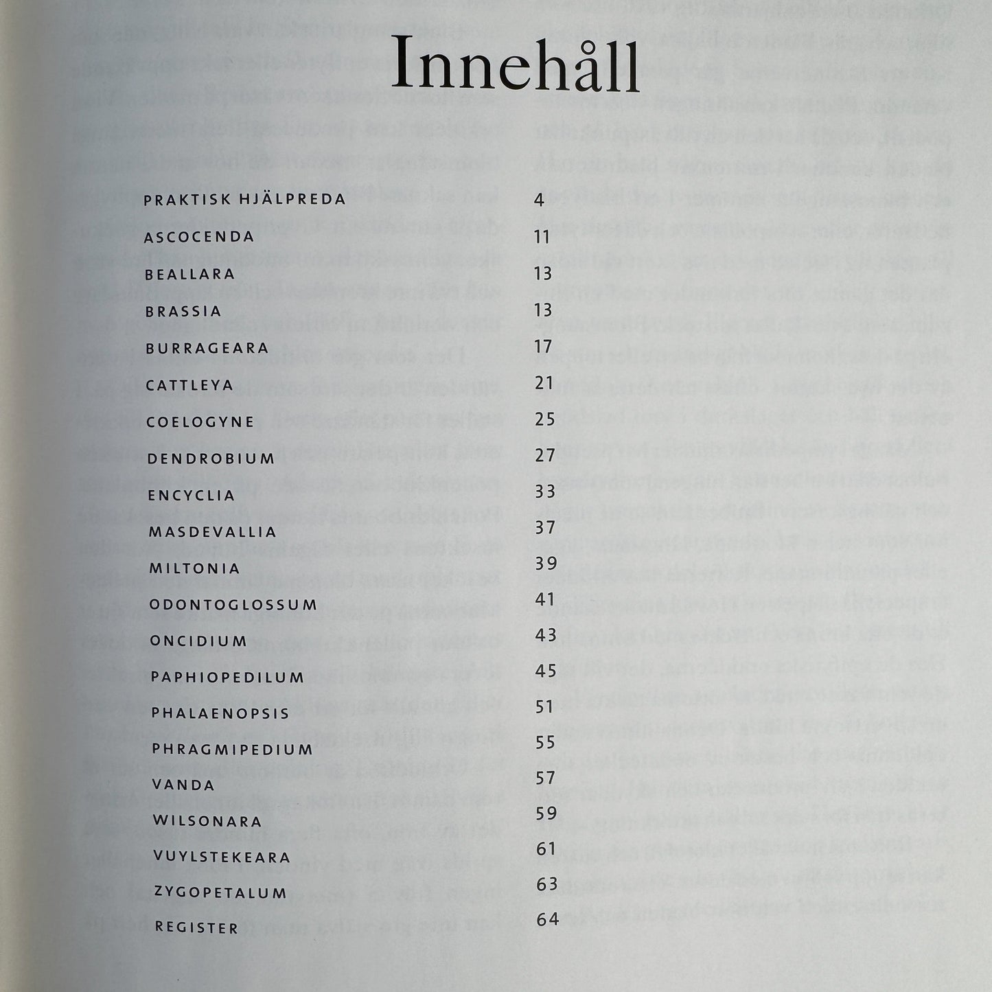 Bedårande Orkidéer, Swedish Orchid Guide, 2002 Hardcover