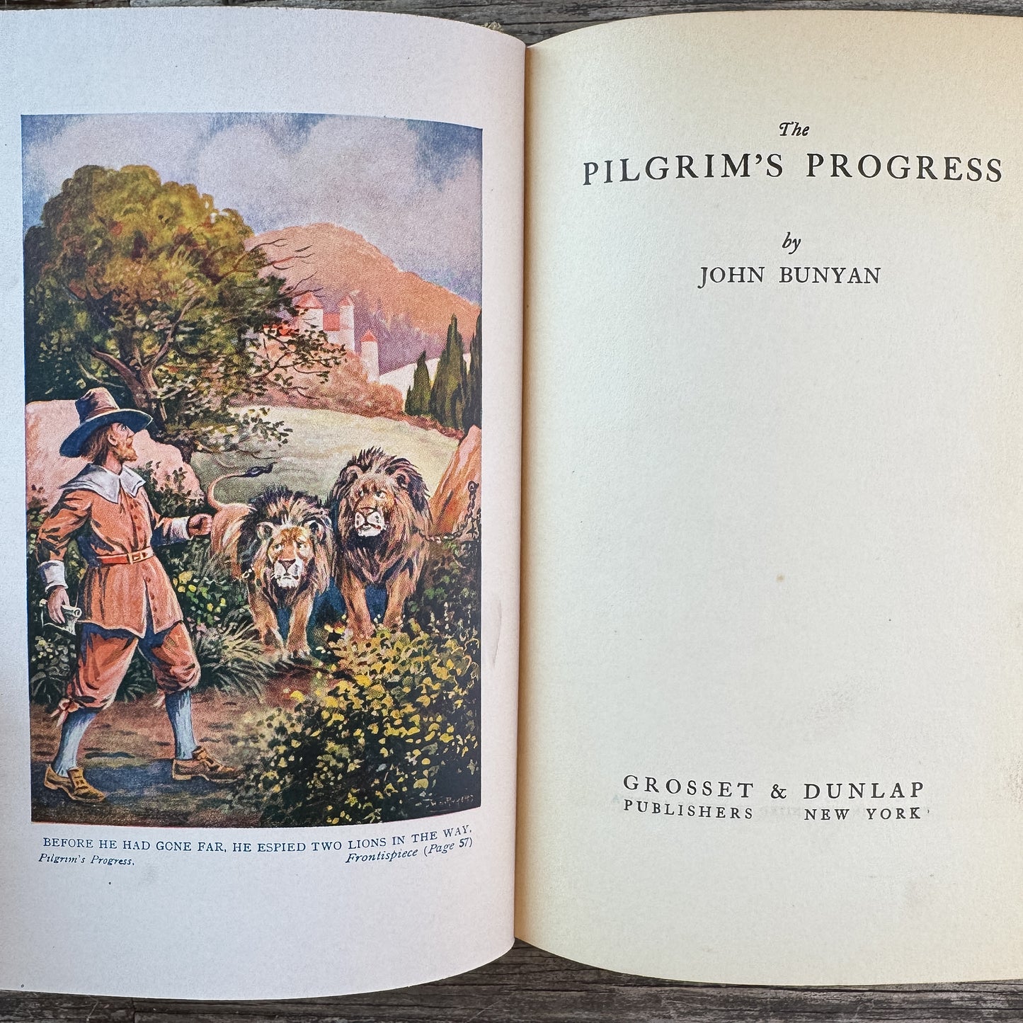 The Pilgrim's Progress, John Bunyan, Grosset & Dunlap Edition