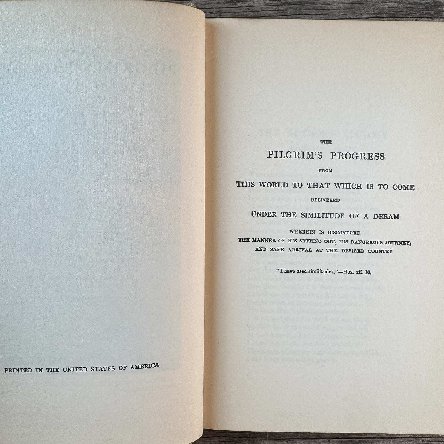 The Pilgrim's Progress, John Bunyan, Grosset & Dunlap Edition