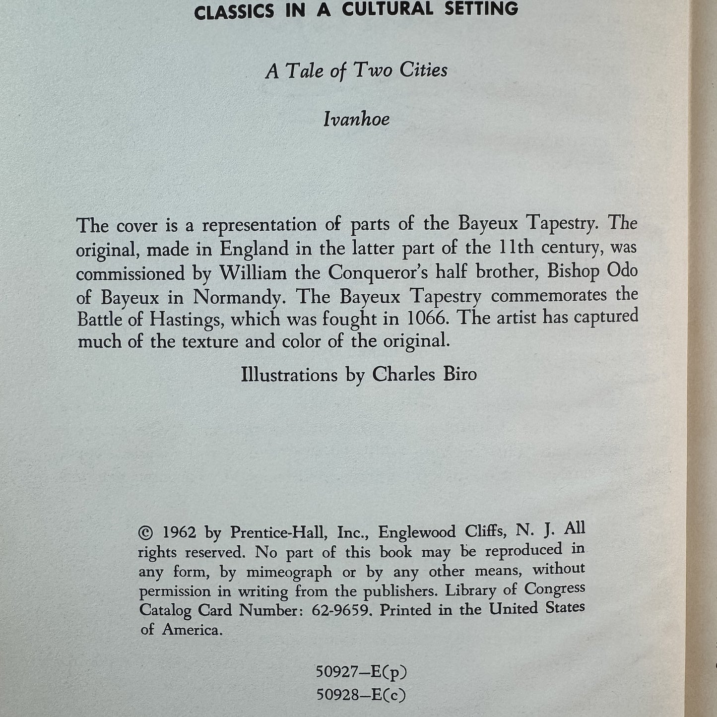 Ivanhoe, Sir Walter Scott, 1962 School Edition