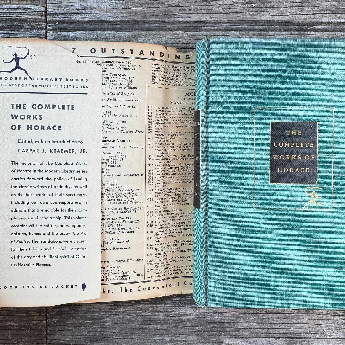 The Complete Works of Horace, 1936 Modern Library Edition