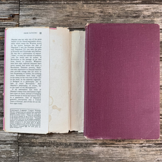 The Duties of Man and Other Essays, Joseph Mazzini, 1966 Everyman's Library Edition