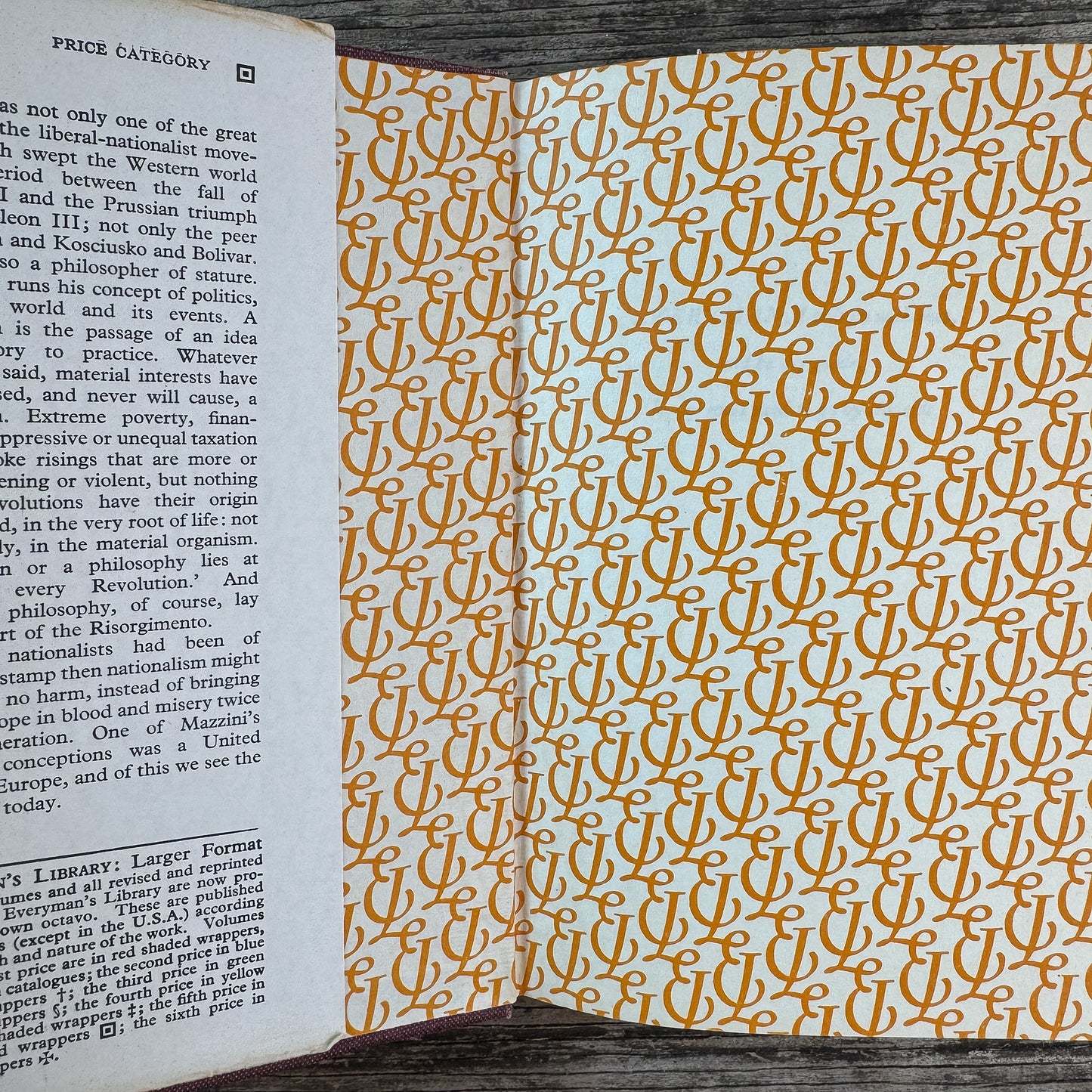 The Duties of Man and Other Essays, Joseph Mazzini, 1966 Everyman's Library Edition