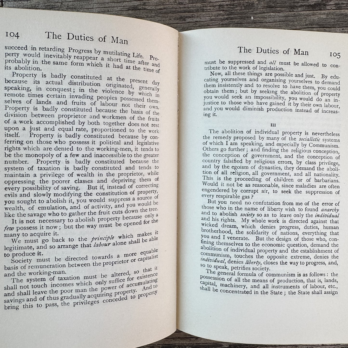 The Duties of Man and Other Essays, Joseph Mazzini, 1966 Everyman's Library Edition