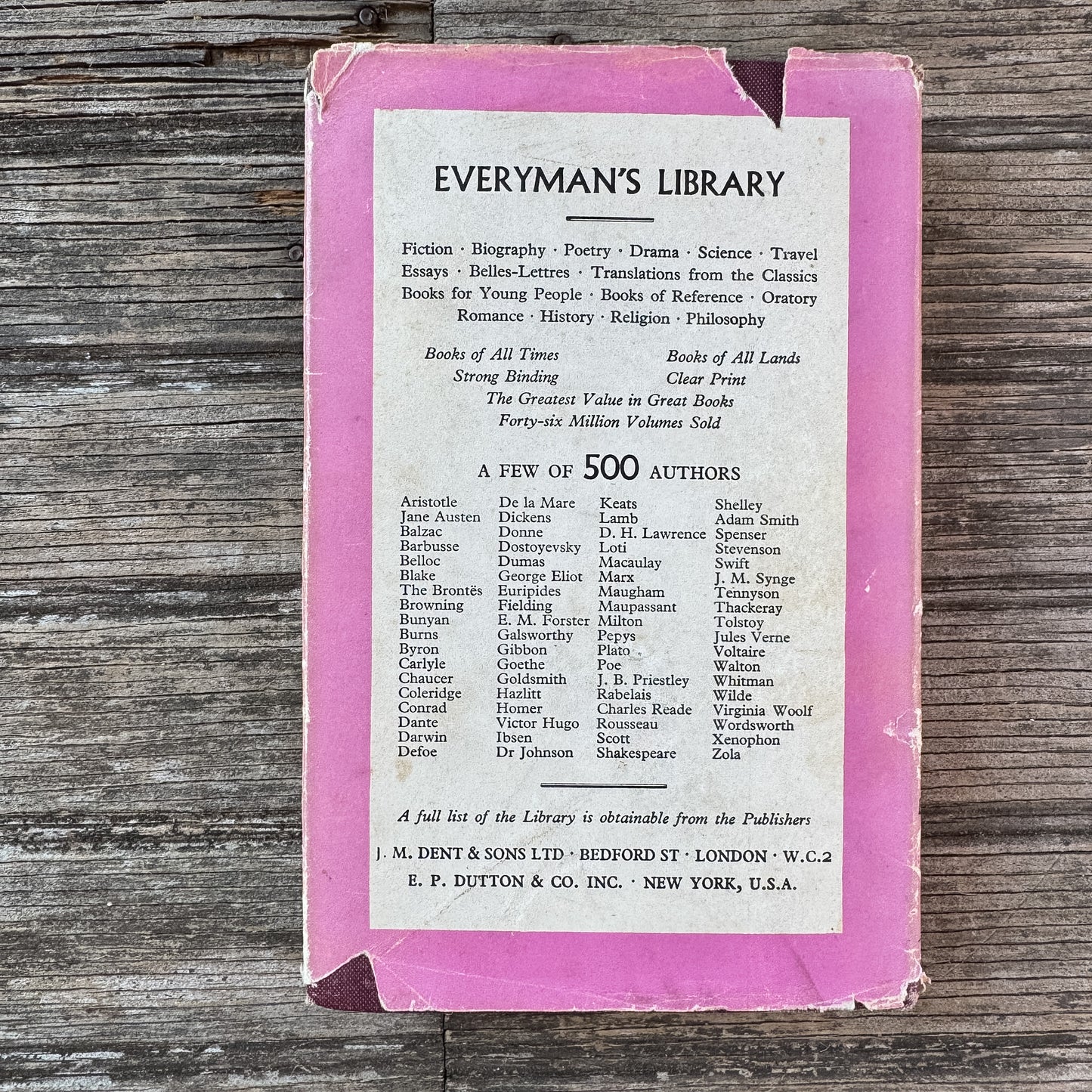The Duties of Man and Other Essays, Joseph Mazzini, 1966 Everyman's Library Edition