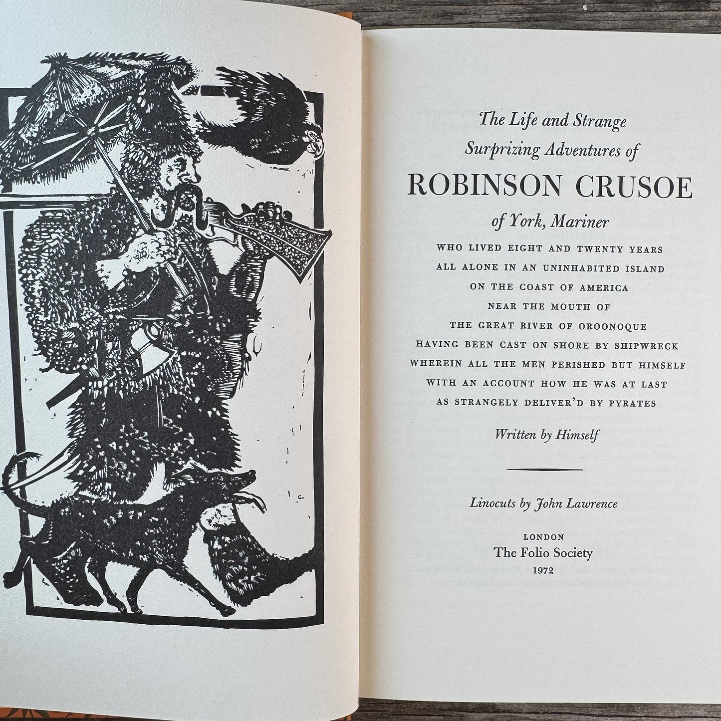 Robinson Crusoe, Daniel Defoe, 1972 Folio Society Edition