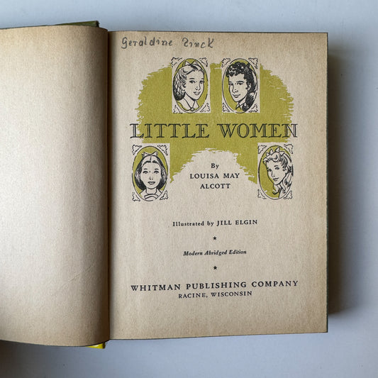 Little Women, Whitman Classics Abridged Edition, 1955
