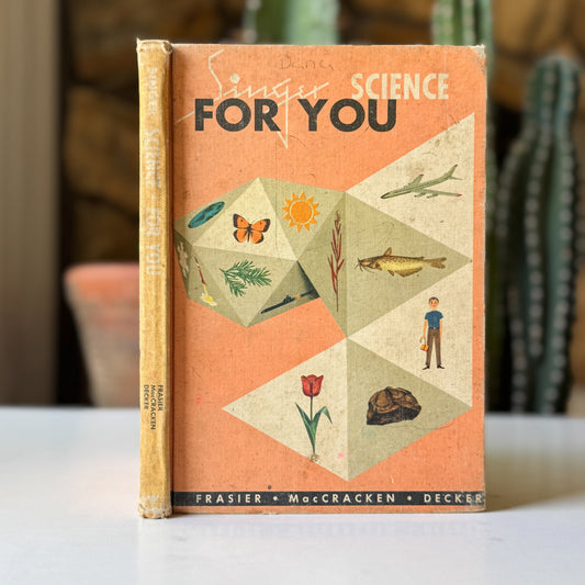 Singer Science for You, 1959 Science Primer, Illustrated Rockets, People, Animals