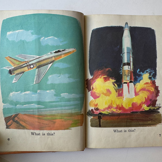 Singer Science for You, 1959 Science Primer, Illustrated Rockets, People, Animals