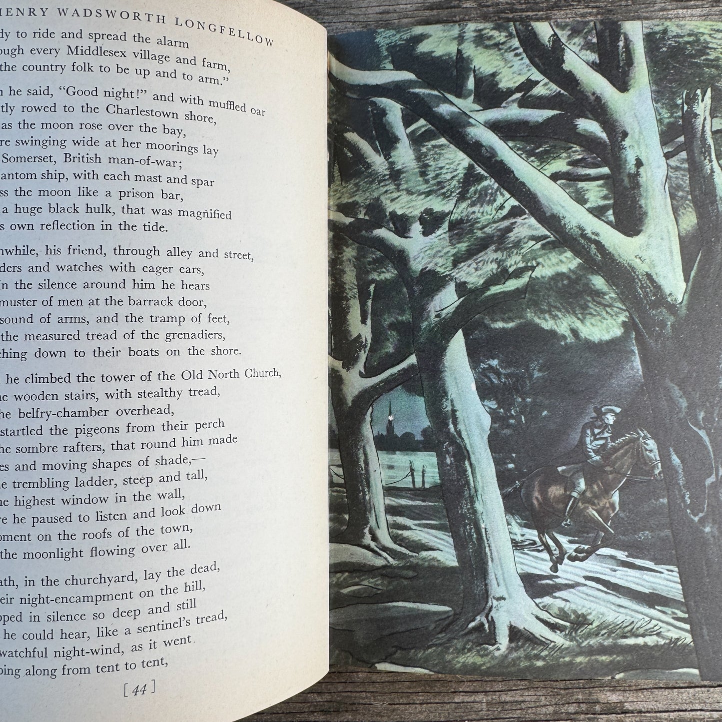 Favorite Poems of Henry Wadsworth Longfellow, 1947, Illustrated