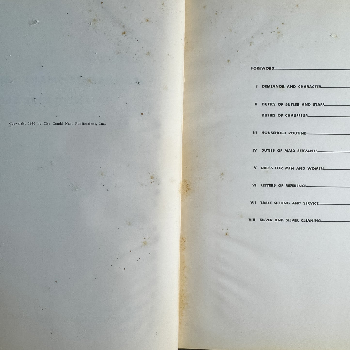 Vogue's Book of Smart Service, The Editors of Vogue, 1930
