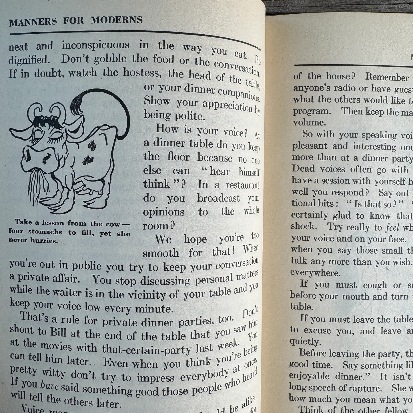 Manners for Moderns, Mid-Century Teenage Etiquette Book, 1945