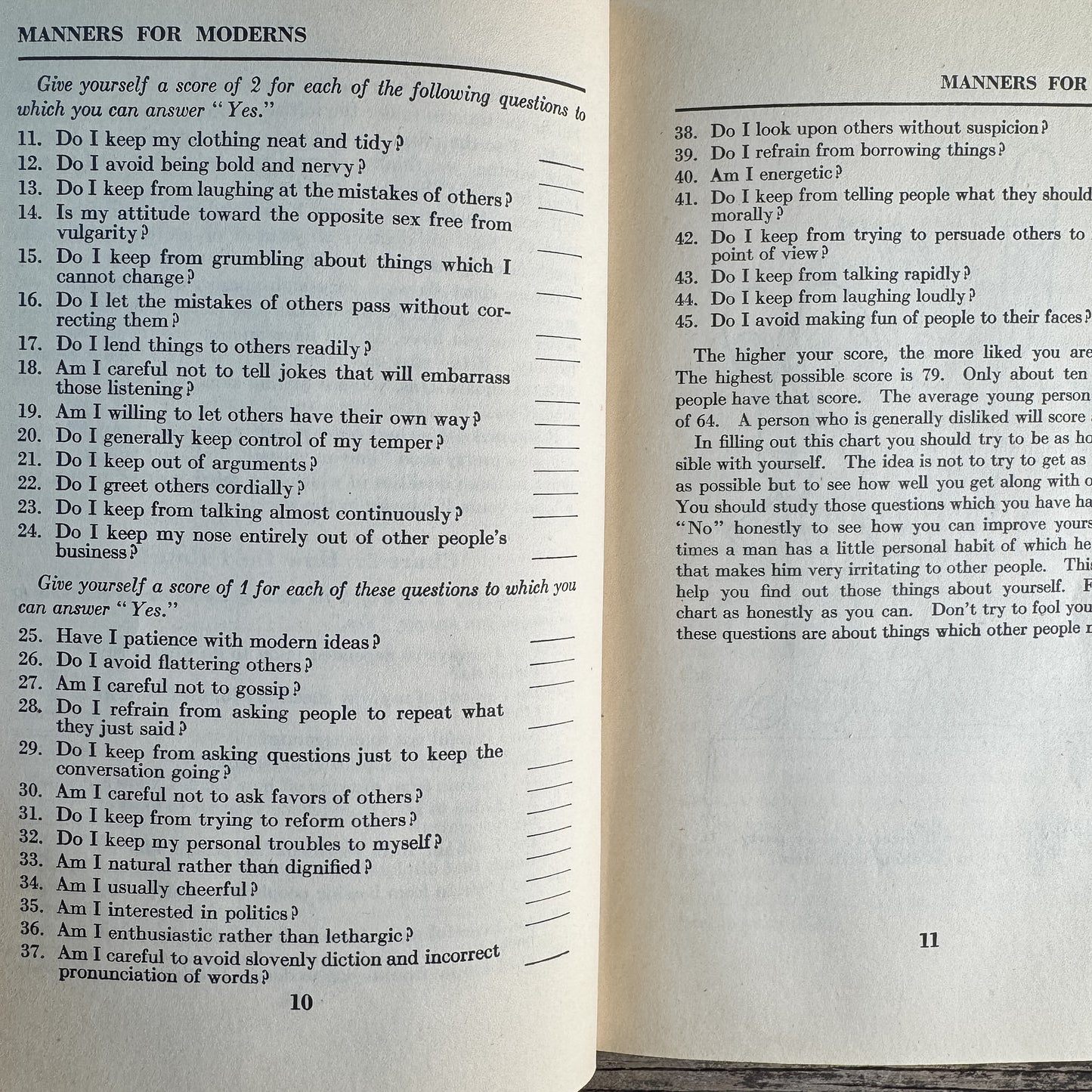 Manners for Moderns, Mid-Century Teenage Etiquette Book, 1945