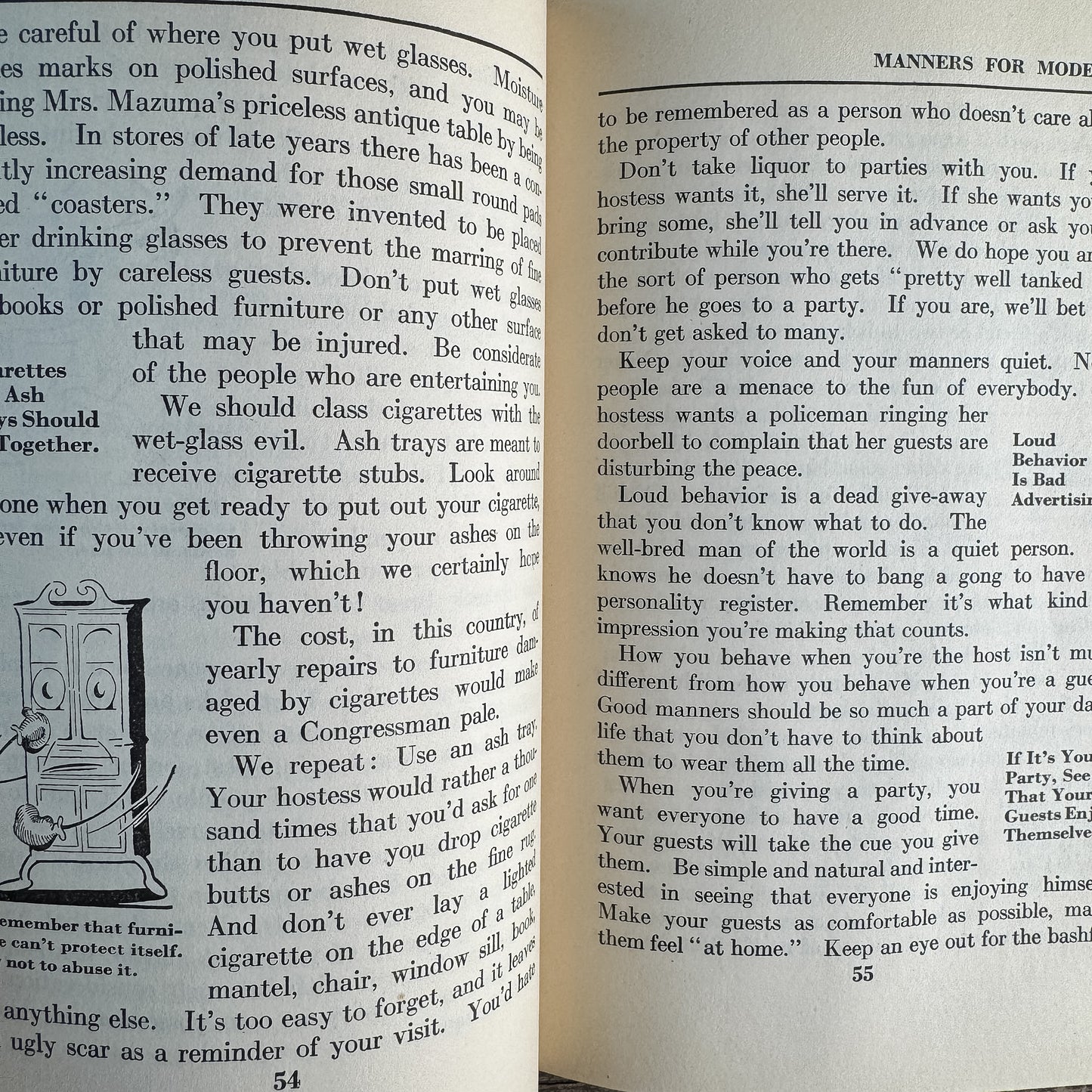 Manners for Moderns, Mid-Century Teenage Etiquette Book, 1945