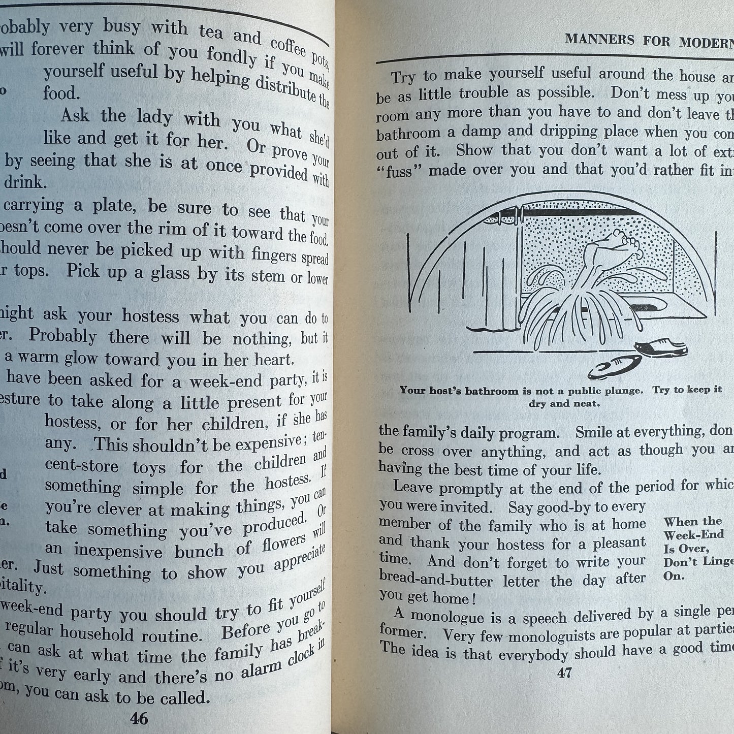 Manners for Moderns, Mid-Century Teenage Etiquette Book, 1945