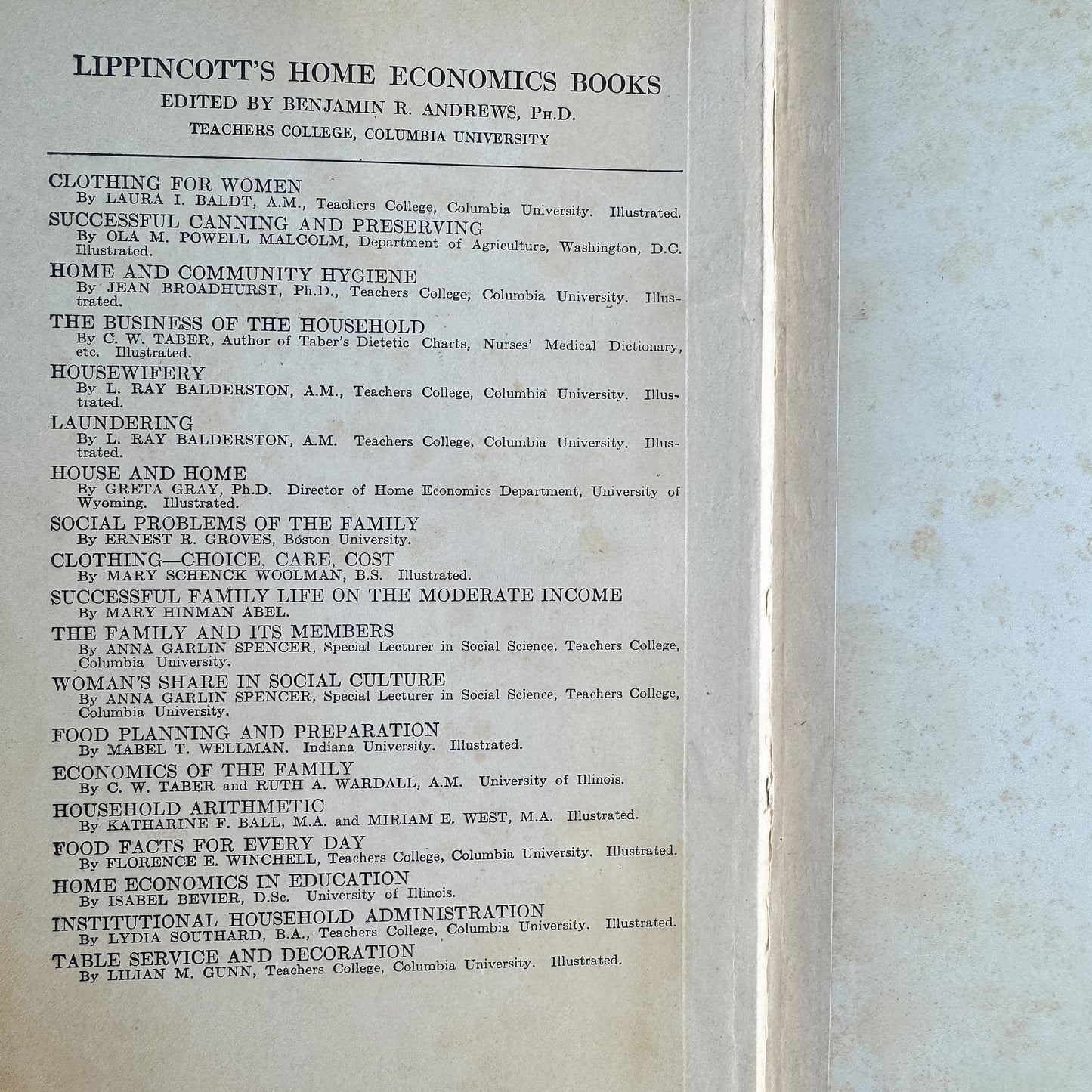 House and Home, Greta Gray, 1927 Lippincott Second Edition Home Economics Textbook