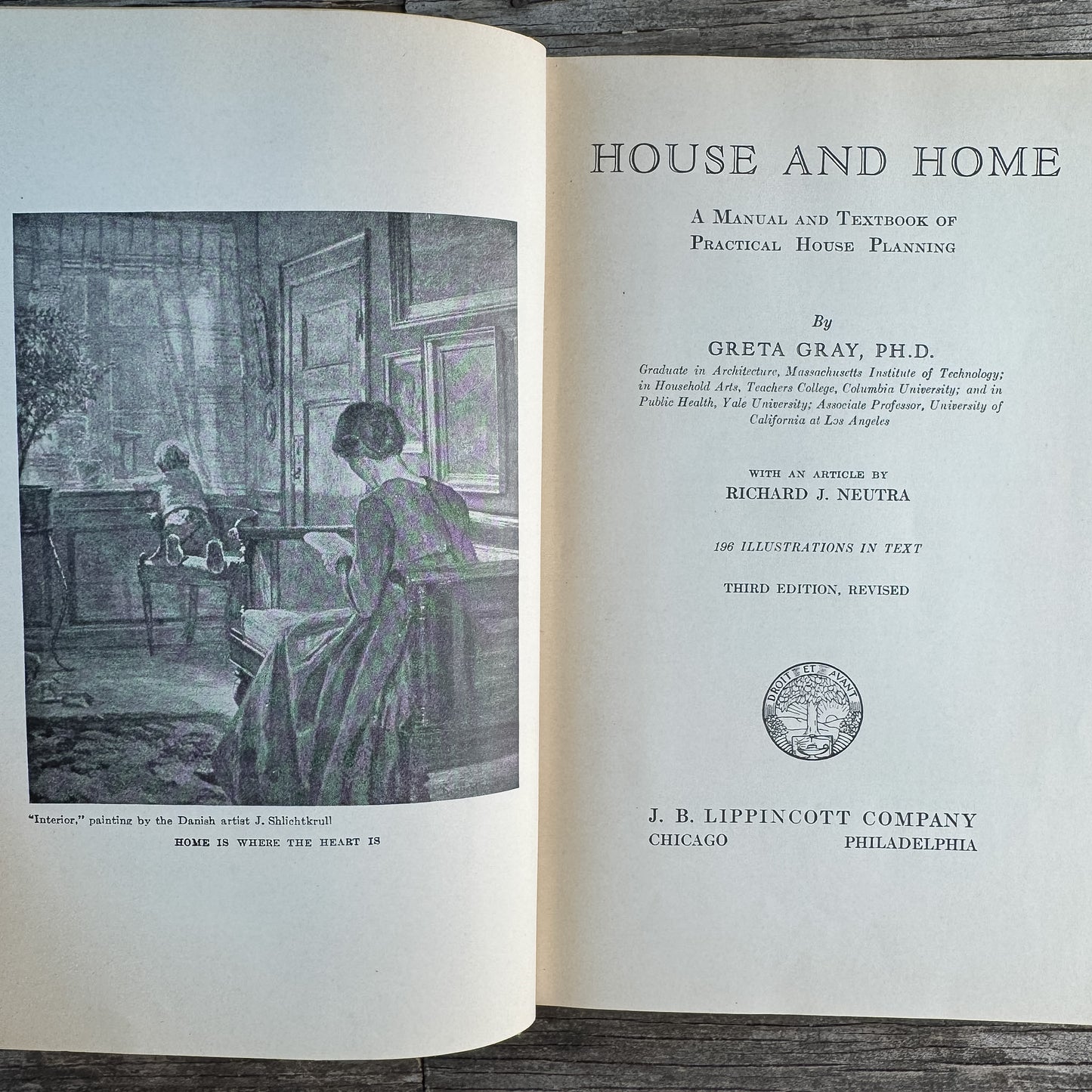 House and Home, Greta Gray, 1935 Third Edition, Home Economics Textbook
