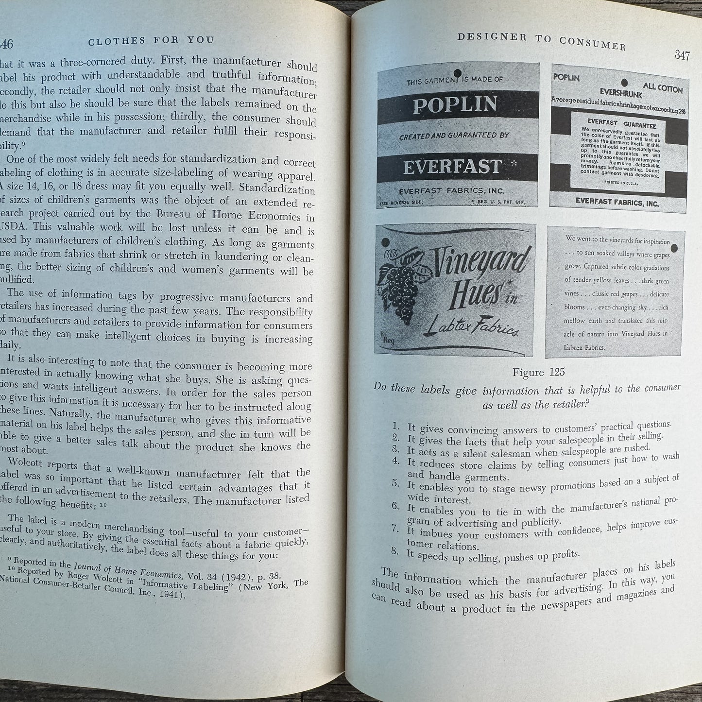 Clothes for You, 1954 Second Edition, Home Economics Textbook