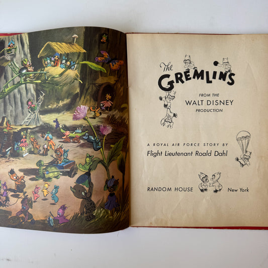 The Gremlins, Roald Dahl, 1943, Hardcover
