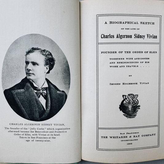 A Biographical Sketch of Charles A.S. Vivian, 1903 - Pretty Old Books