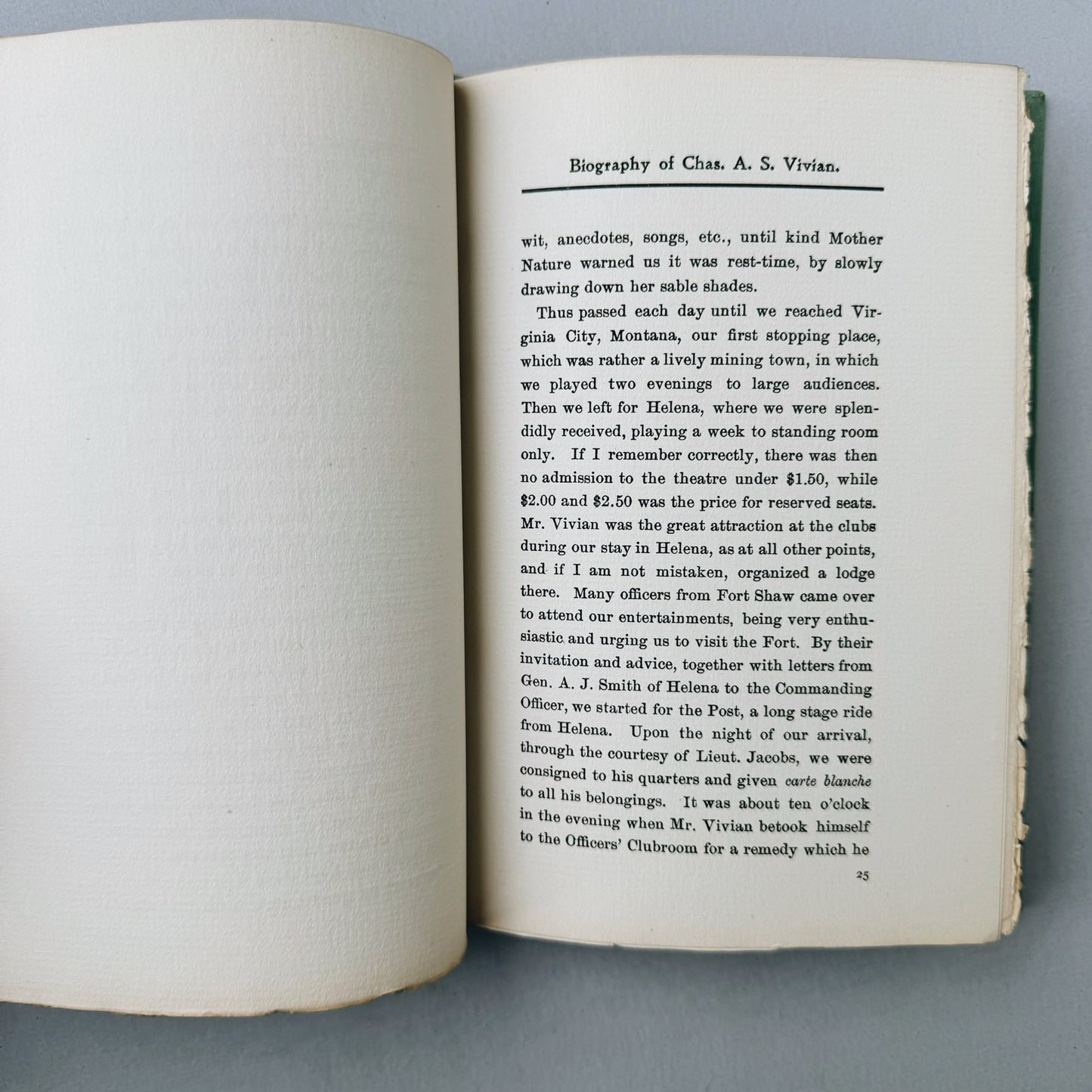 A Biographical Sketch of Charles A.S. Vivian, 1903 - Pretty Old Books
