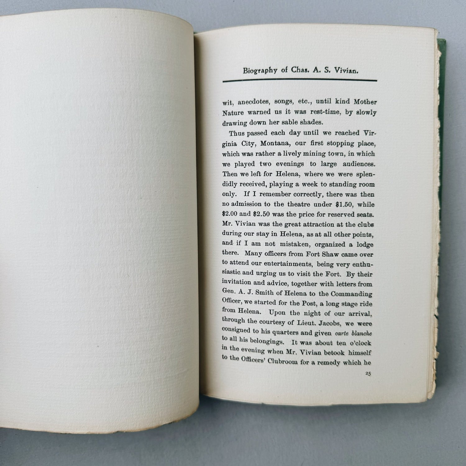 A Biographical Sketch of Charles A.S. Vivian, 1903 - Pretty Old Books