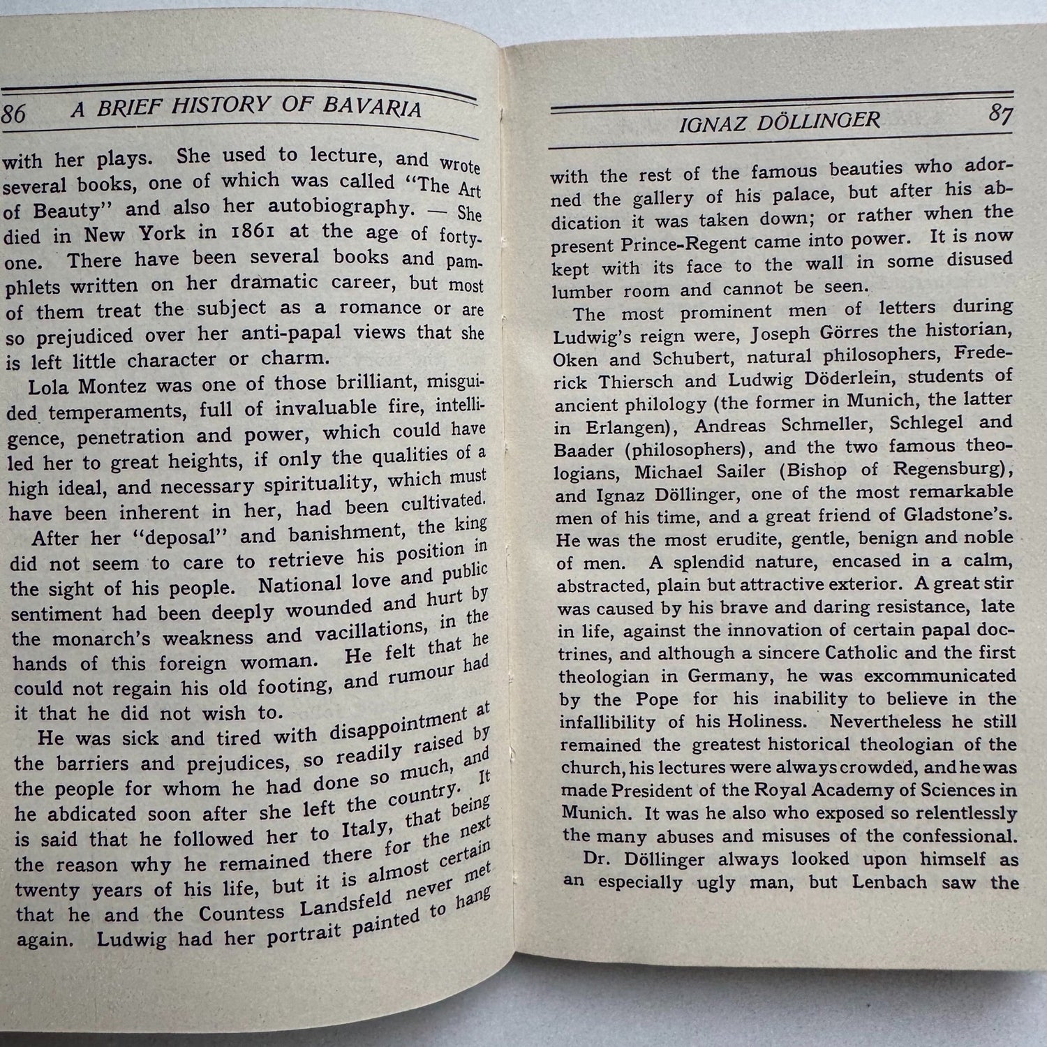 A Brief History of Bavaria, Gertrude Norman, Revised Edition, 1910 Hardcover - Pretty Old Books