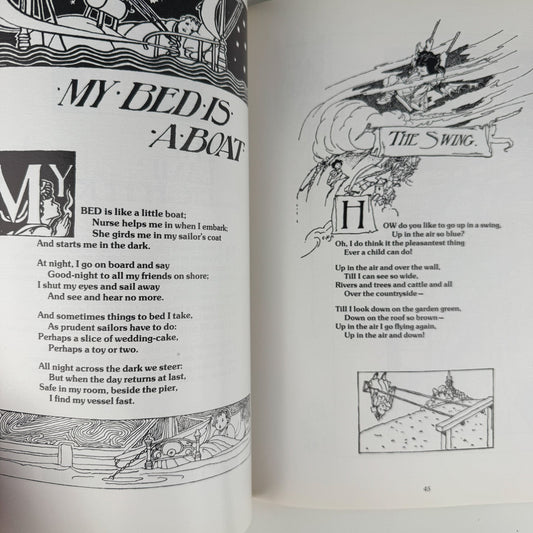 A Child's Garden of Verses, 1975, Green Tiger Press, Softcover - Pretty Old Books