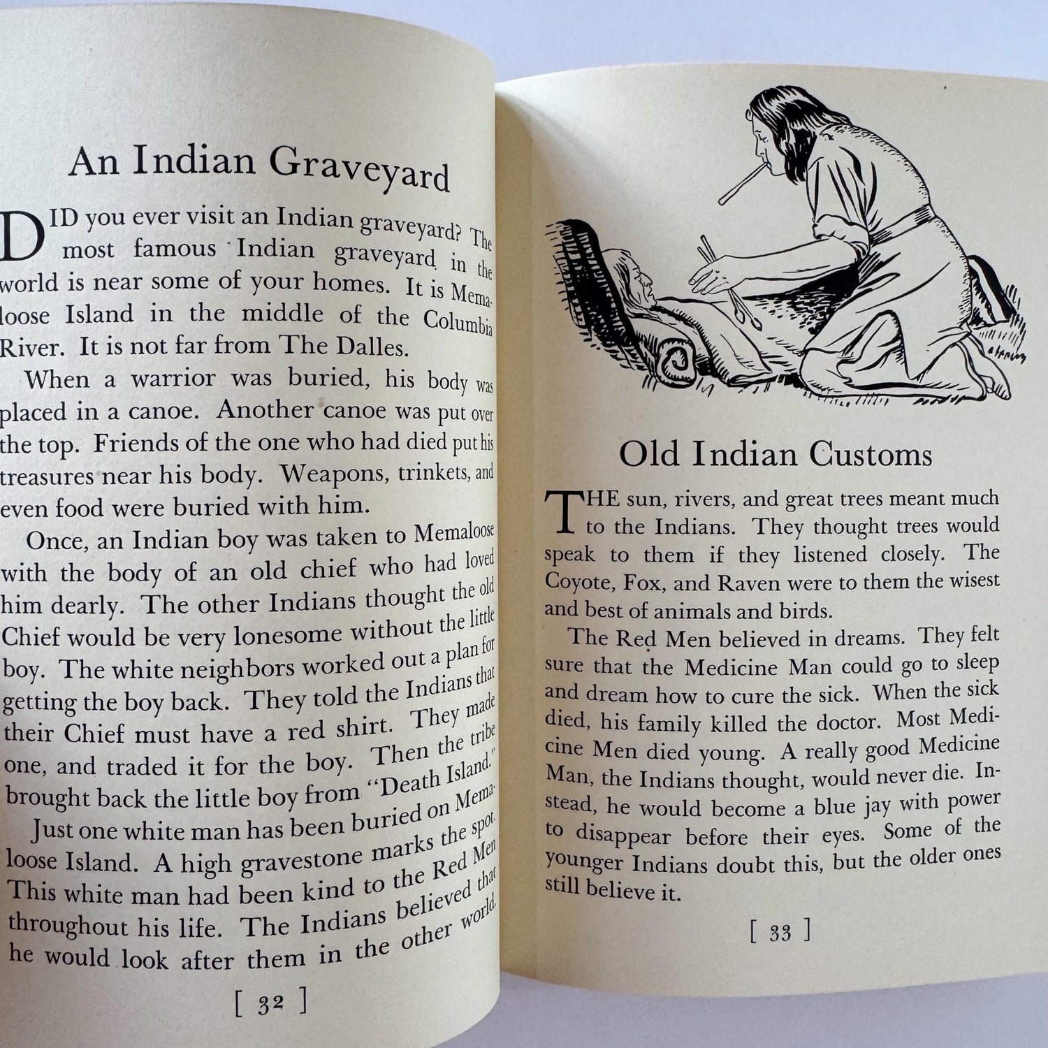 A Child's Story of Washington, 1938 History School Book, Beautiful Illustrations - Pretty Old Books