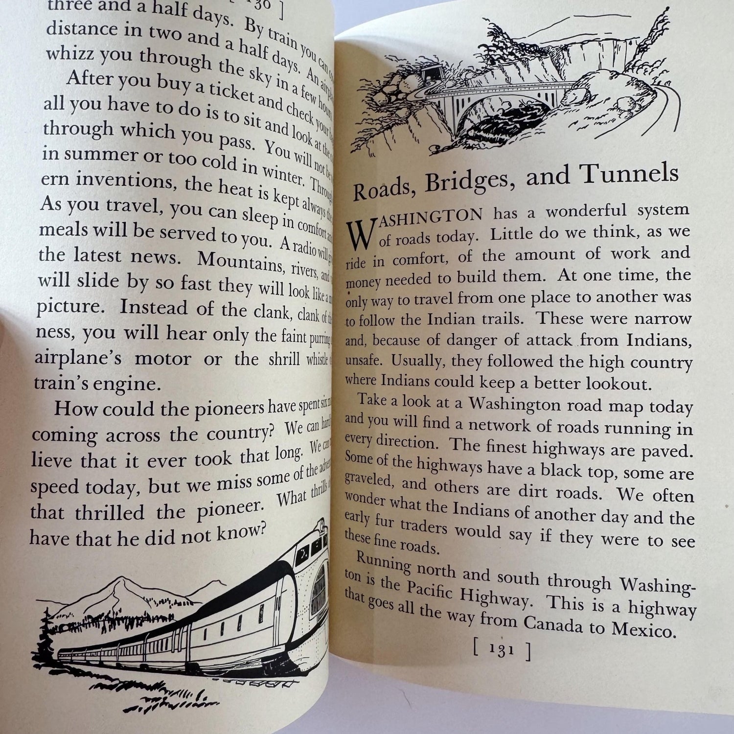 A Child's Story of Washington, 1938 History School Book, Beautiful Illustrations - Pretty Old Books