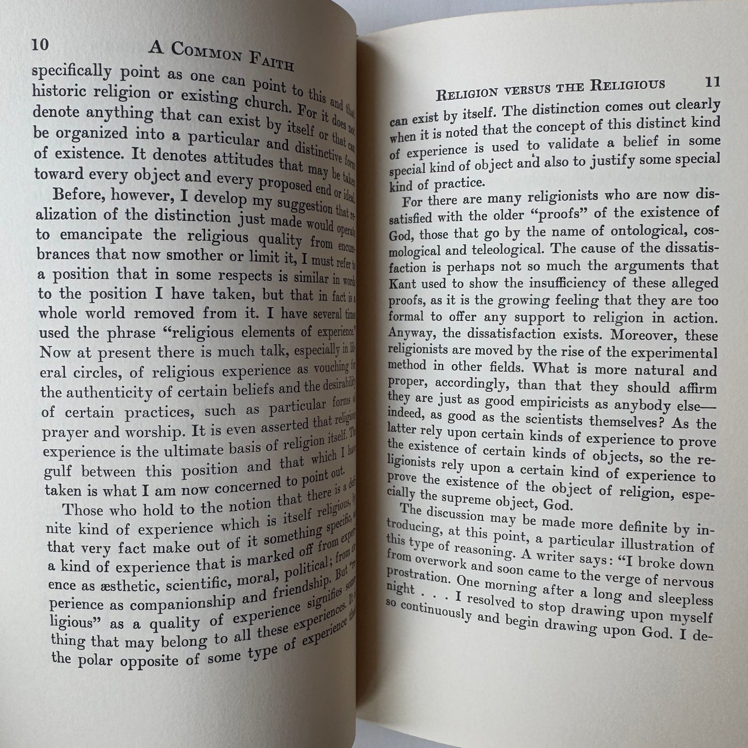 A Common Faith, John Dewey, 1957 Hardcover - Pretty Old Books