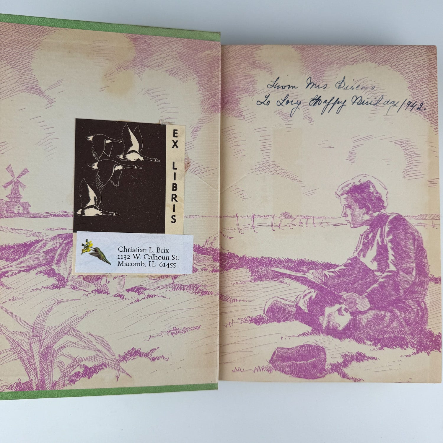 A Dog of Flanders and Other Stories, Ouida, Green Mid Century - Pretty Old Books
