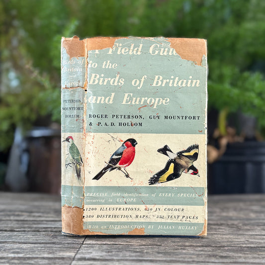 A Field Guide to the Birds of Britain and Europe by Roger Peterson, 1954 Hardcover with Dust Jacket - Pretty Old Books