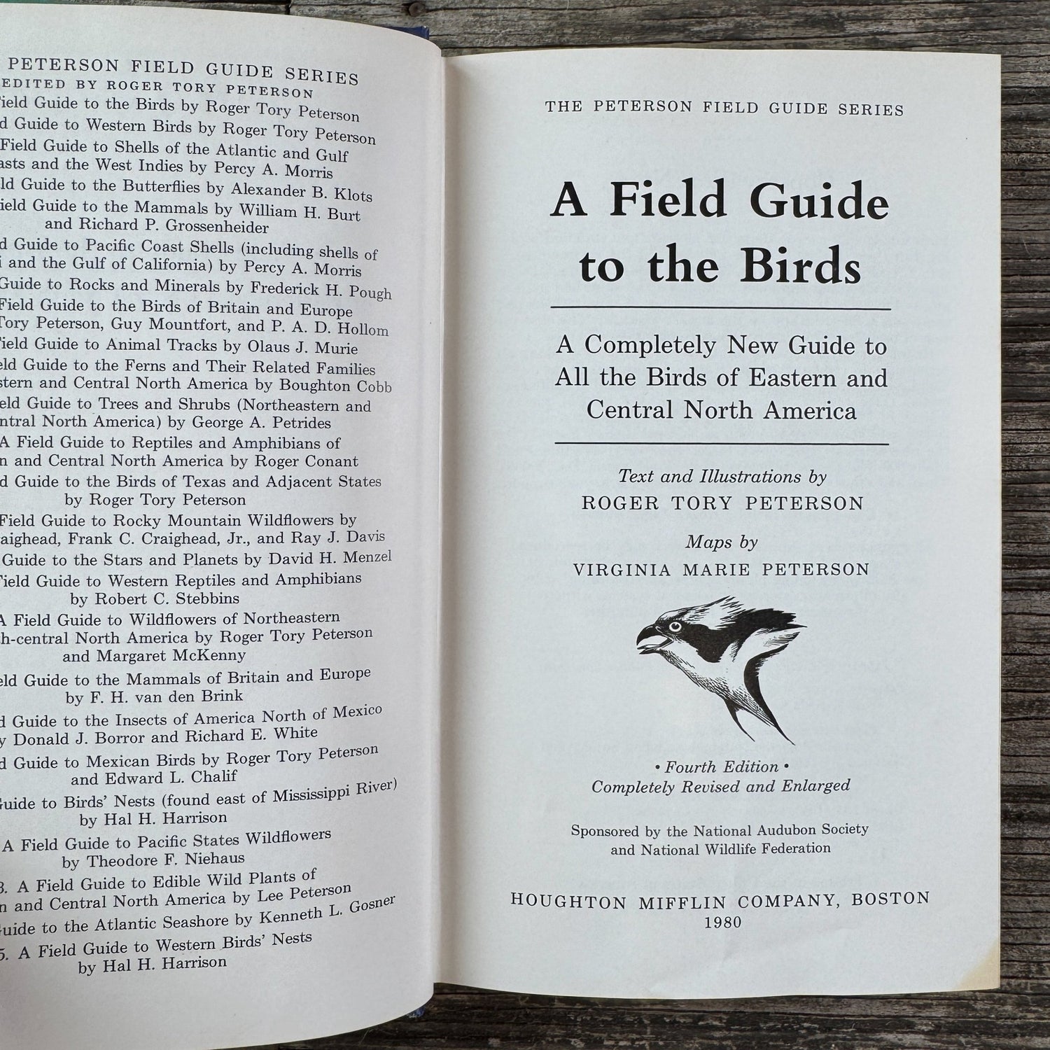 A Field Guide to the Birds, Roger Tory Peterson, Hardcover 1980 - Pretty Old Books