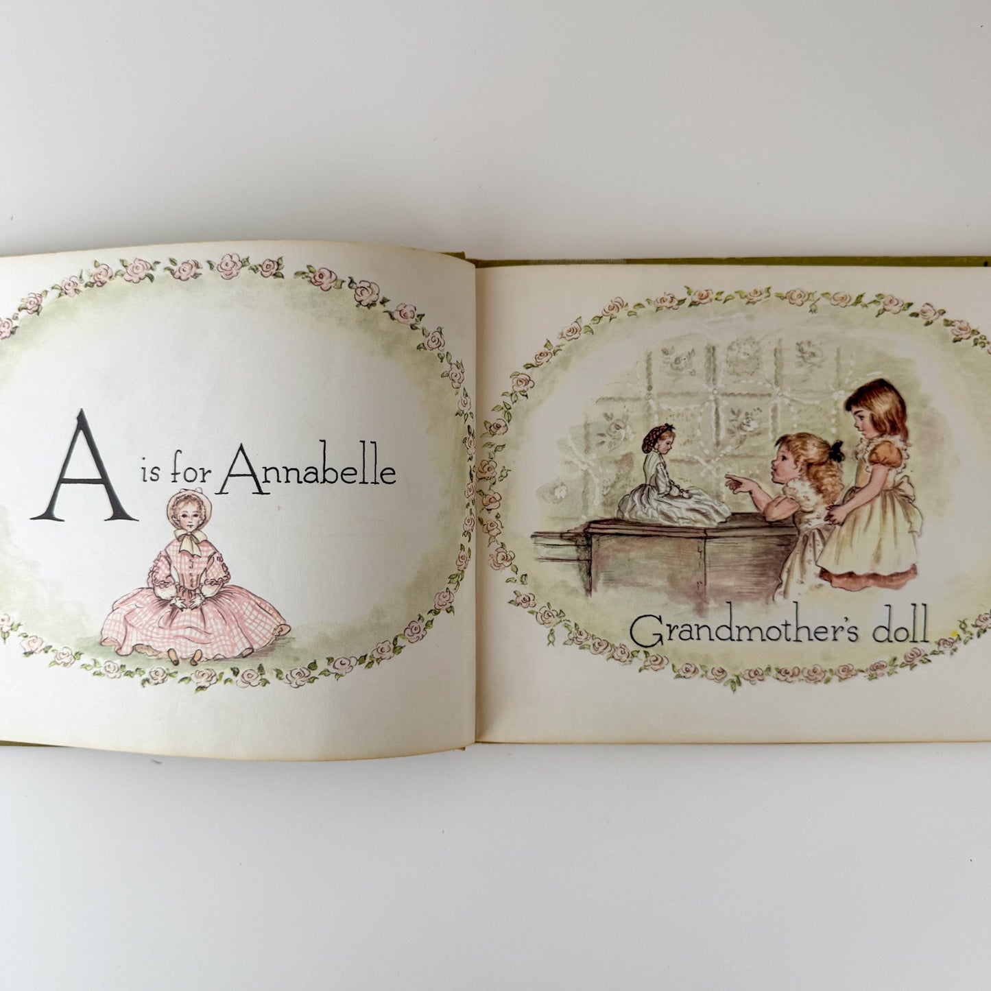 A is for Annabelle, Tasha Tudor, 1957 Second Printing, Hardcover - Pretty Old Books