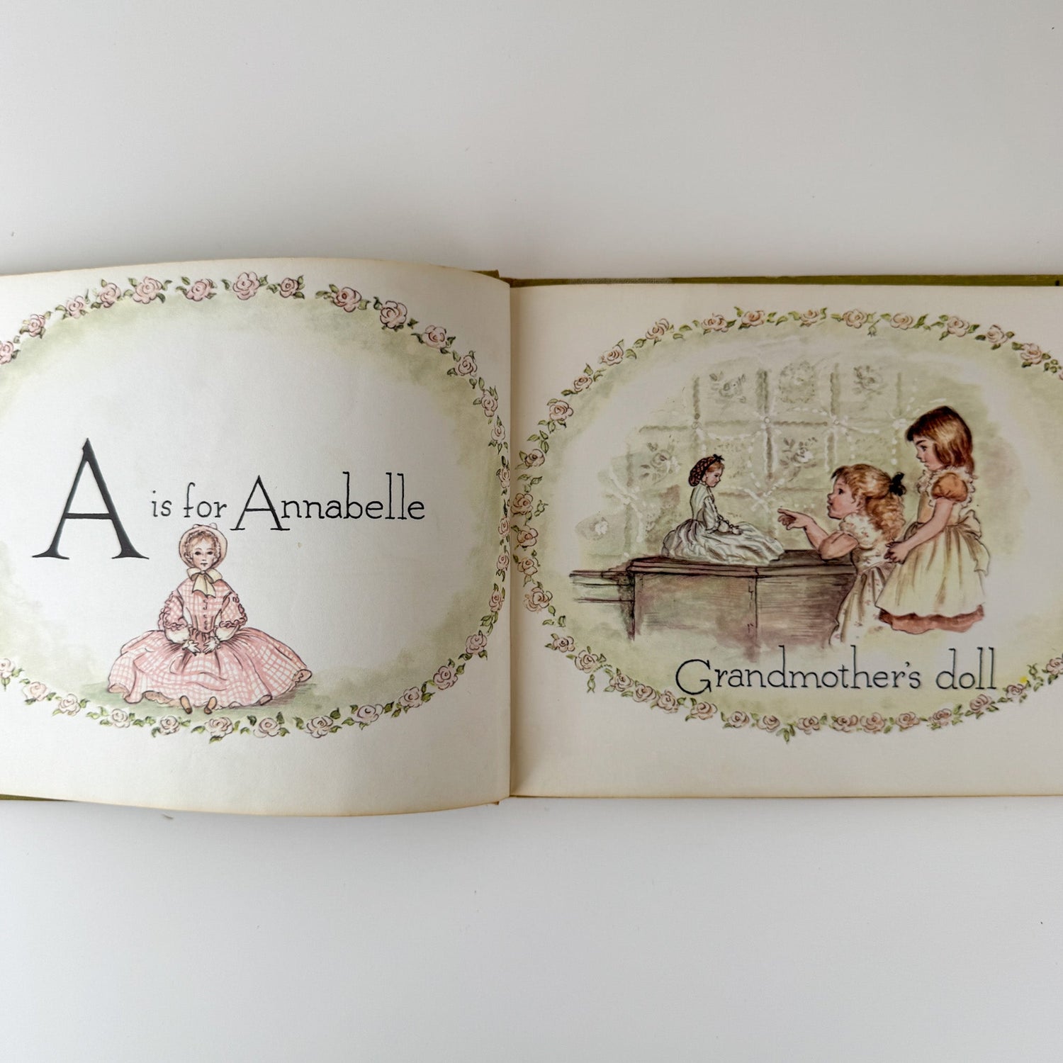 A is for Annabelle, Tasha Tudor, 1957 Second Printing, Hardcover - Pretty Old Books