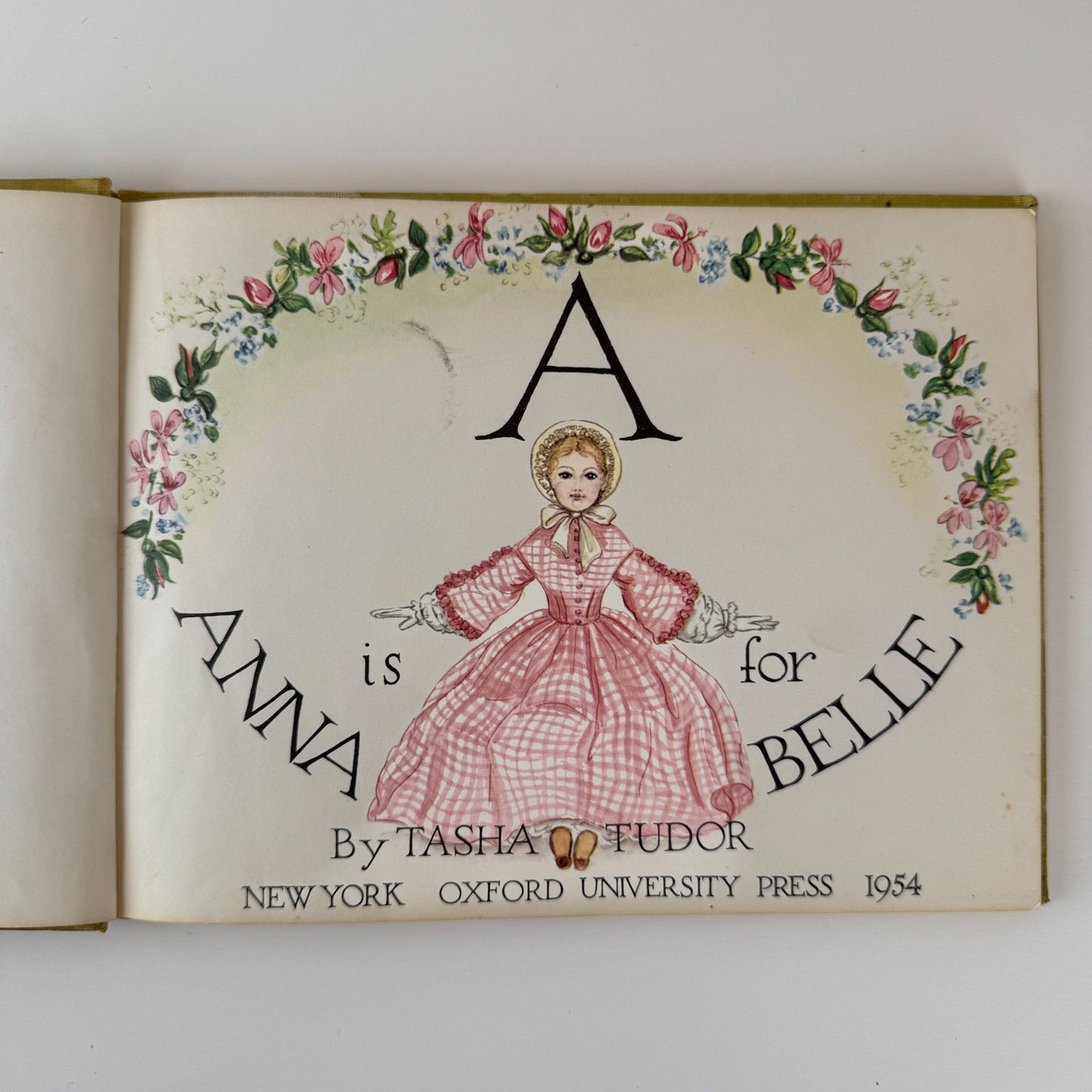 A is for Annabelle, Tasha Tudor, 1957 Second Printing, Hardcover - Pretty Old Books