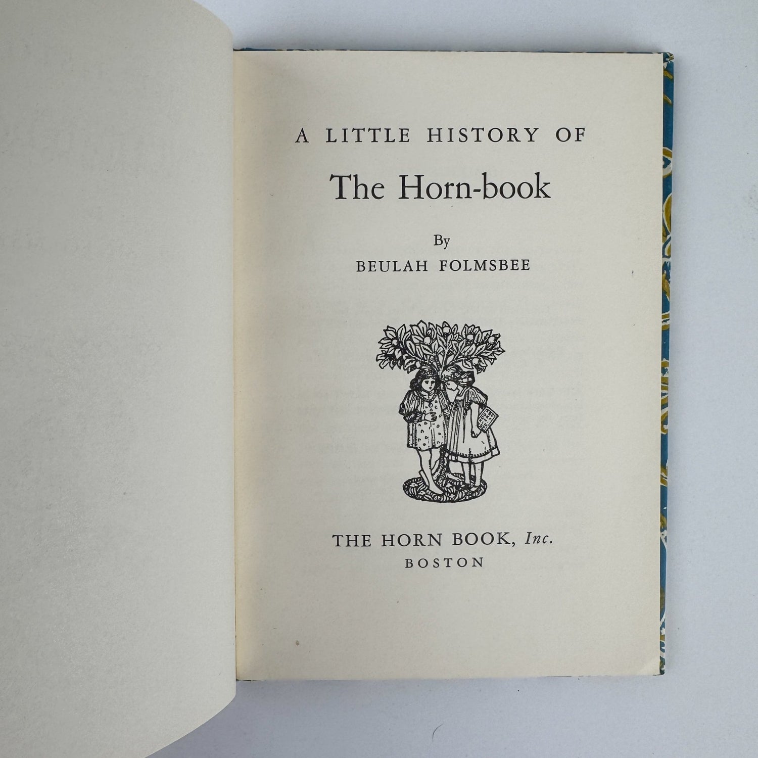 A Little History of the Horn - Book, Beulah Folmsbee, Vintage Mini Illustrated Hardcover - Pretty Old Books